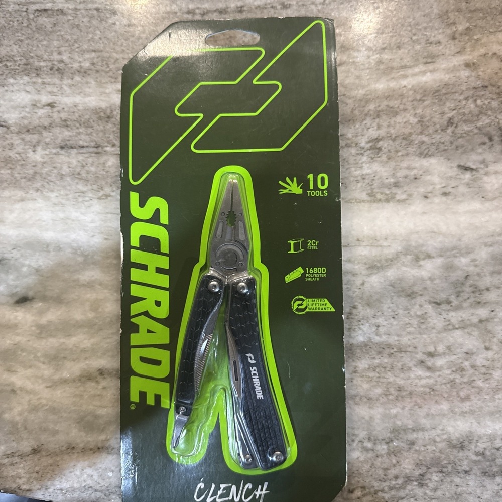 Schrade Clench Black Stainless Steel Multi Tool 1182532